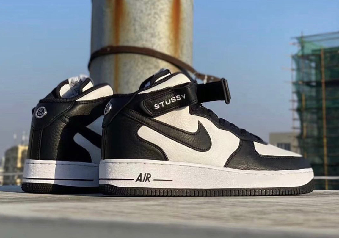 Tampilan Sneaker Kolaborasi Stussy x Nike Air Force 1 Mid