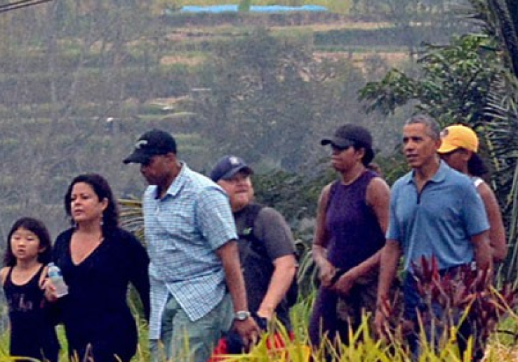 Obama Nikmati Pemandangan Alam Jatiluwih