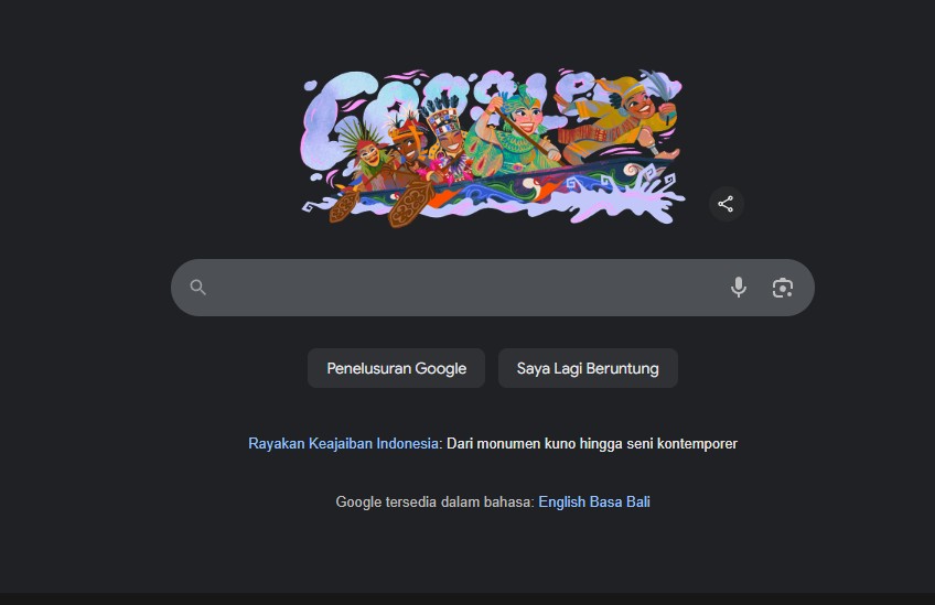 Google Doodle Tampilkan Tradisi Pacu Jalur Meriahkah HUT RI