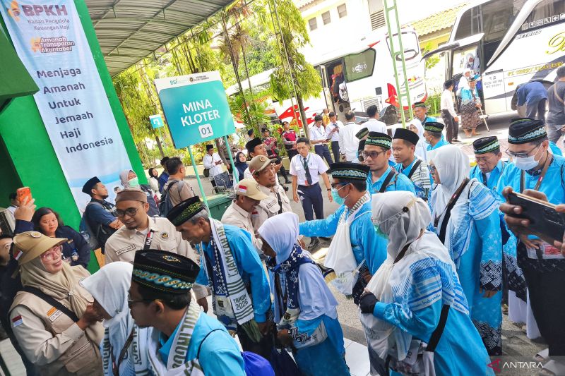 Kloter Pertama Jemaah Haji Mulai Masuk Asrama