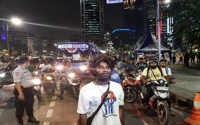 Aliansi mahasiswa antirasis gelar aksi depan istana negara