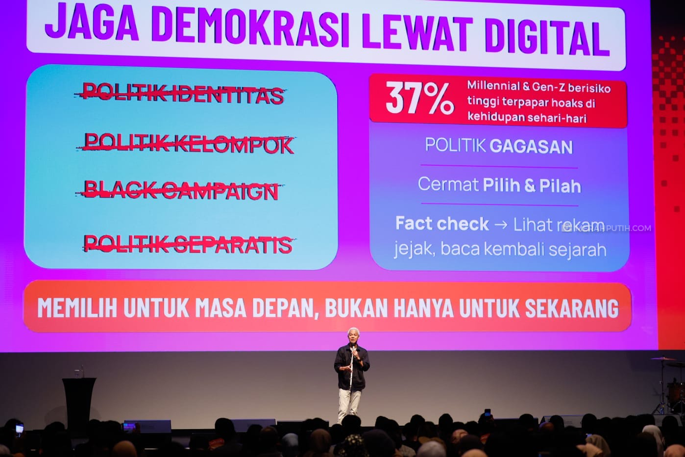 Rentan Terpapar Hoaks, Ganjar Ajak Anak Muda Jaga Demokrasi di Ruang Digital
