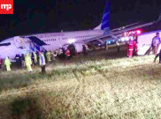 Pesawat Garuda Tergelincir di Bandara Adisutjipto