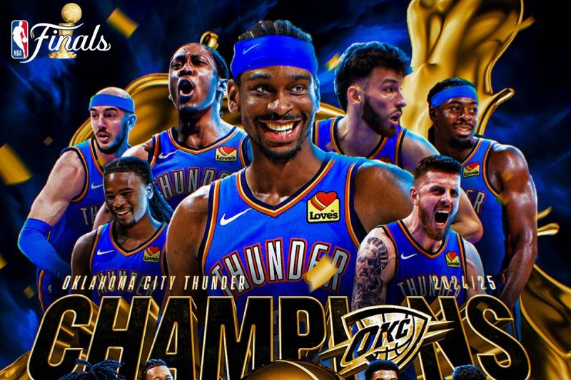 Oklahoma City Thunder Juara NBA 2025 Setelah Kalahkan Indiana Pacers 103-91 di Gim 7 Final