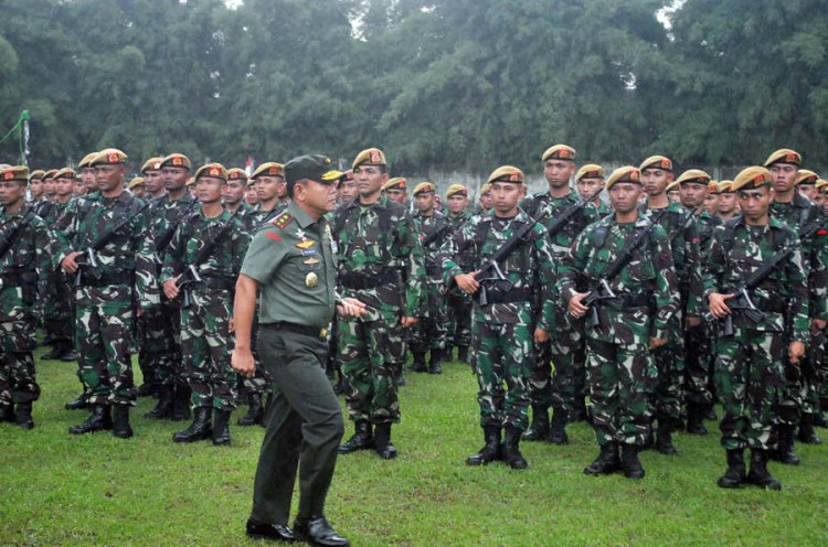 TNI-Polri Gelar Patroli Skala Besar Jelang Kedatangan Raja Salman