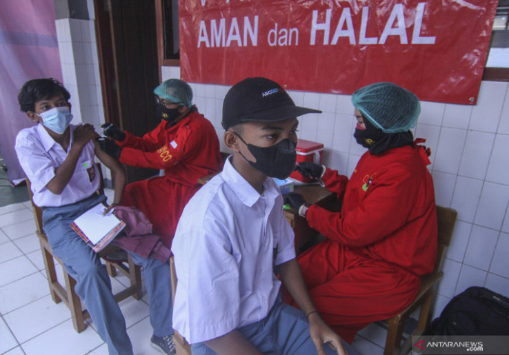 Vaksinasi COVID-19 di Kota Depok Capai 58 Persen