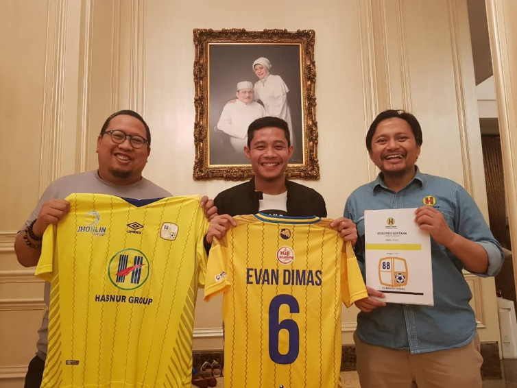 Evan Dimas menjadi salah satu rekrutan Barito Putera. (Instagram Barito Putera)