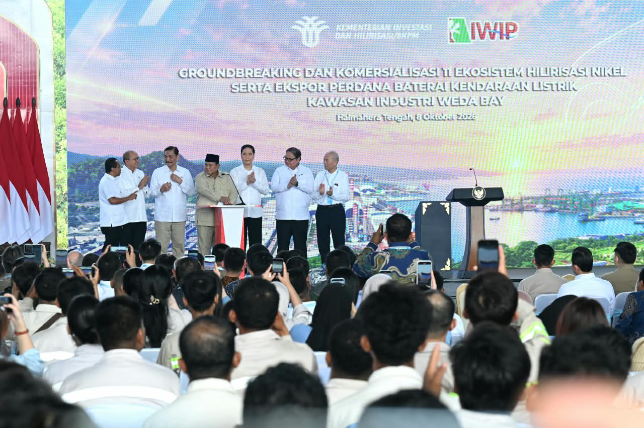 Presiden Prabowo Subianto Luncurkan Program Hilirasisasi di Malut