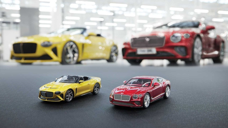 Mungil, Bentley Ciptakan Continental GT dan Bacalar Skala 1:43
