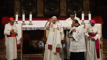 Momentum Paus Fransiskus Memimpin Misa Agung di Gereja Katedral Jakarta