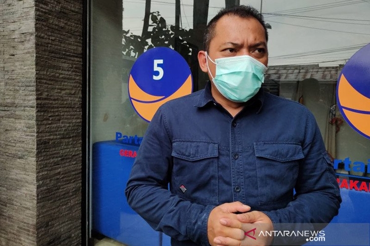Anggota Komisi III DPR RI dari Fraksi Partai NasDem Taufik Basari. ANTARA/Dian Hadiyatna/am.