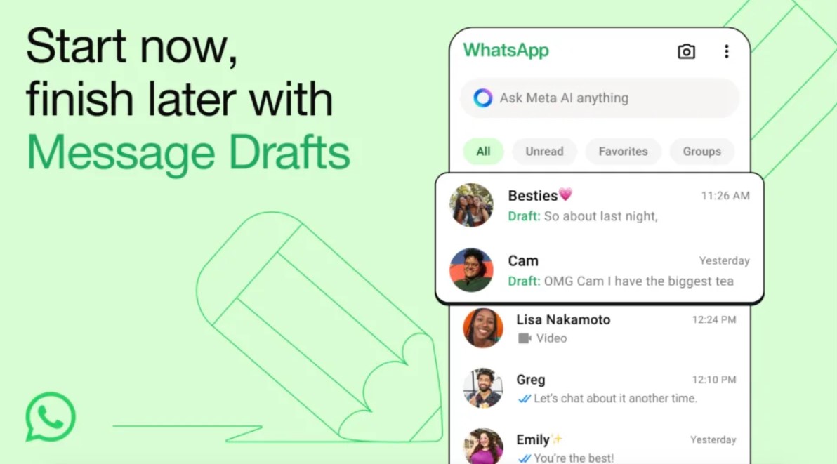 Akhirnya, WhatsApp Hadirkan Fitur Draft untuk Pesan Belum Selesai