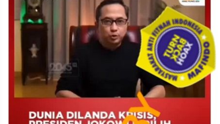 [HOAKS atau FAKTA]: Jokowi Dipilih PBB Jadi Pemimpin Satgas Penanganan Krisis Global