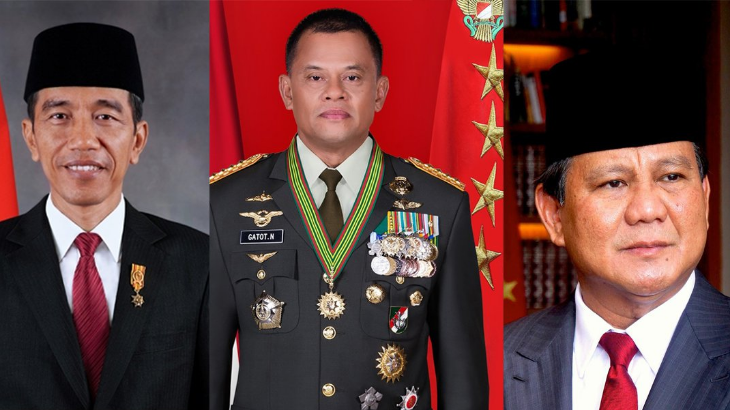 Survei TII: Jokowi Makin Unggul, Gatot Nurmantyo Salip Prabowo