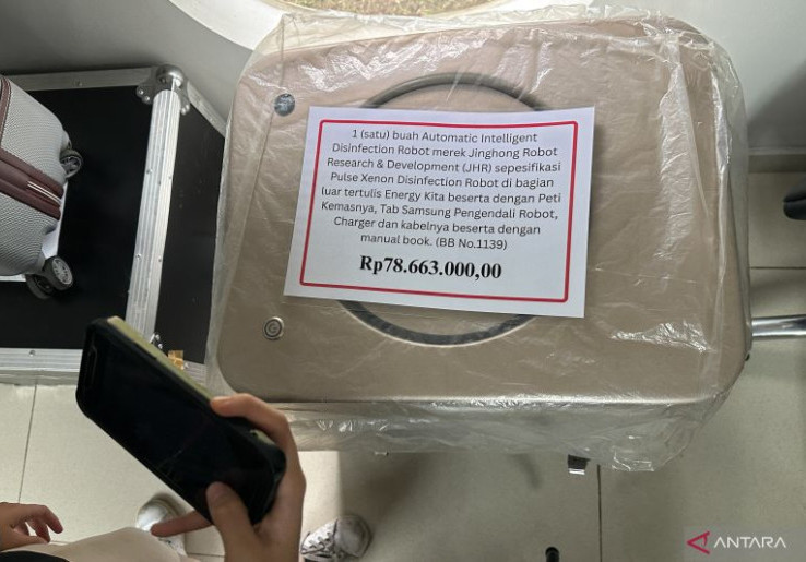 Robot Diinfektan Ini Bakal Dihibahkan Jika Tidak Laku Dilelang KPK, Harganya Rp 78,6 Juta
