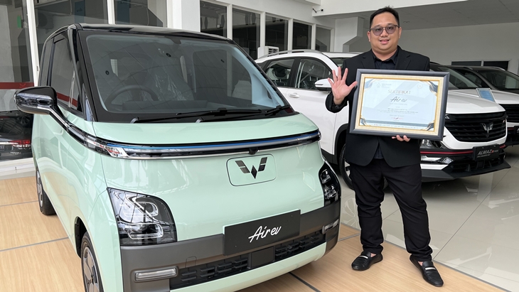 Wuling Air EV Dinobatkan sebagai Best User Friendly Electric Car 