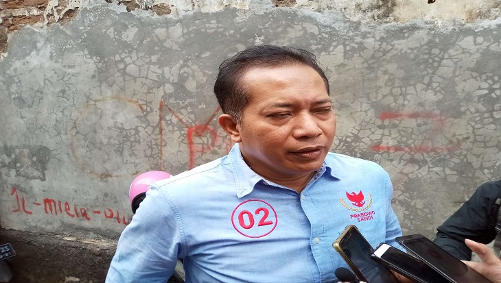 Juru Bicara BPN Prabowo-Sandi, Ferry Juliantono memberikan keterangan terkait kampanye super akbar di Solo, Jawa Tengah, Minggu (7/4). (MP/Ismail) 