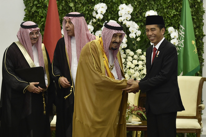 Raja Salman dan Presiden Jokowi