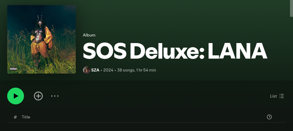 SZA Rilis Album Lana