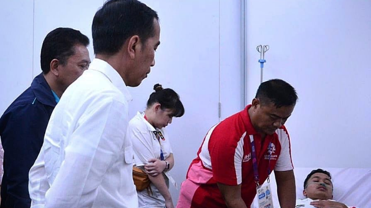 Dukungan Moril Presiden Jokowi untuk Anthony Sinisuka Ginting