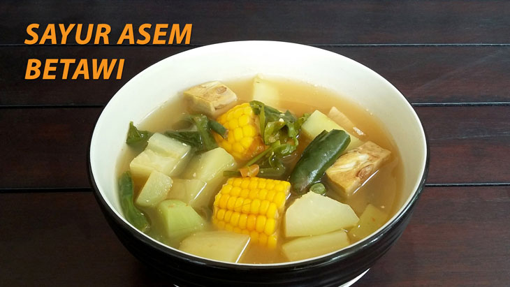 Bening dan Segar Sayur Asem Betawi