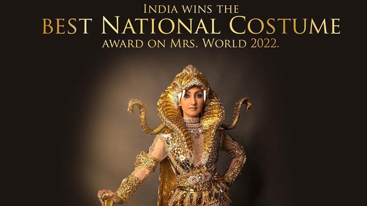 Karya Desainer Indonesia Menangi Kostum Nasional Terbaik di Mrs World 2022