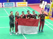 Tim Para Bulu Tangkis Sumbang Emas Perdana bagi Indonesia di APG 2023