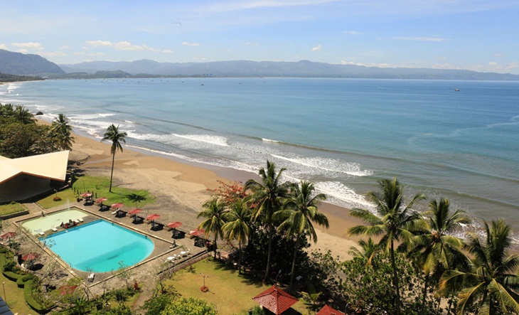 Pemandangan laut Grand Inna Samudra Beach. (Foto: grandinnasamudrabeach.com)