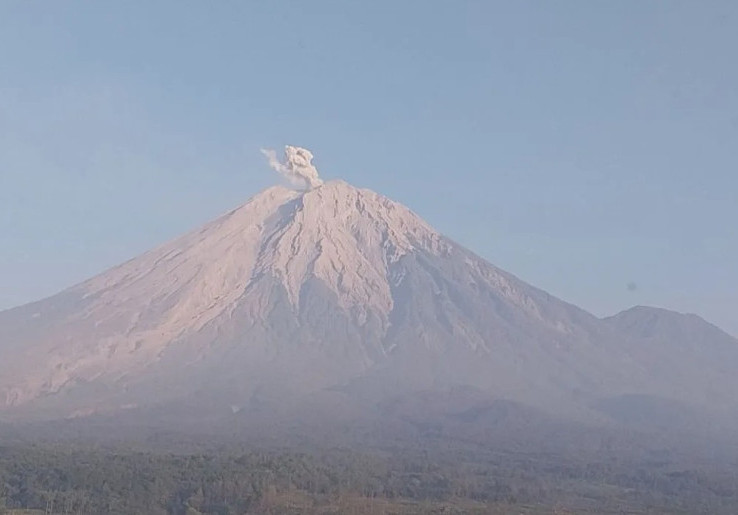 Gunung Semeru Kembali Erupsi Hari Ini, Tinggi Kolom Letusan 800 Meter
