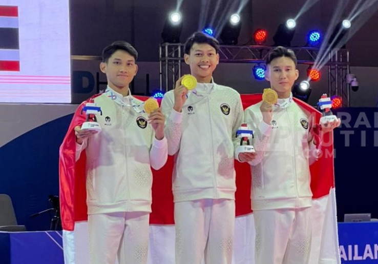 Taekwondo Beregu Putra Sumbang Emas Pertama Indonesia di SEA Games Thailand