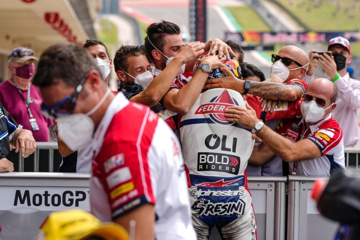 Fabio Di Giannantonio dari Federal Oil Gresini Moto2 Berhasil Raih Podium
