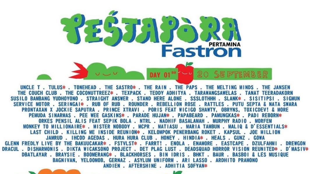 Kota 'Pestapora' Hadirkan Total 250 Penampil Selama Tiga Hari