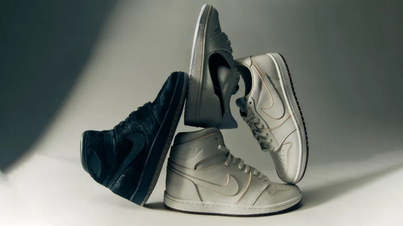 Air Jordan 1 High '85 Wings dan Air Jordan 1 Low '85 Wings  Spesial Dibuat dengan Tangan di Italia
