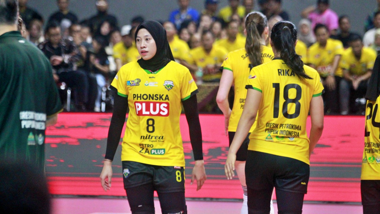 Megawati Bantu Petrokimia Kalahkan Electric PLN 3-1, Rebut Juara Tiga Proliga