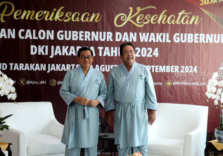 Pramono Anung & Rano Karno Jalani Pemeriksaan Kesehatan Pilkada DKI Jakarta 2024 di RSUD Tarakan