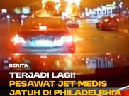 Ngeri! Terjadi Lagi Pesawat Jet Medis Jatuh di Philadelphia Sejumlah Rumah Terbakar