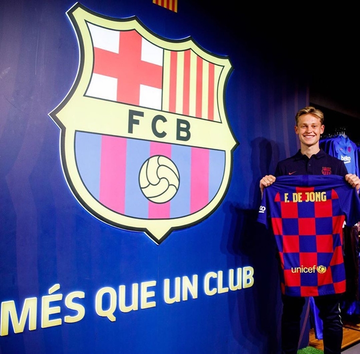Frenkie de Jong di Barcelona. (Foto: instagram.com/fcbarcelona)