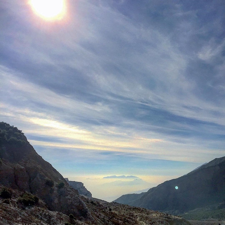 Hasil jepretan El saat di Gunung Papandayan (Instagram/El Rumi)