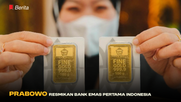 Prabowo Resmikan Bank Emas Pertama Indonesia