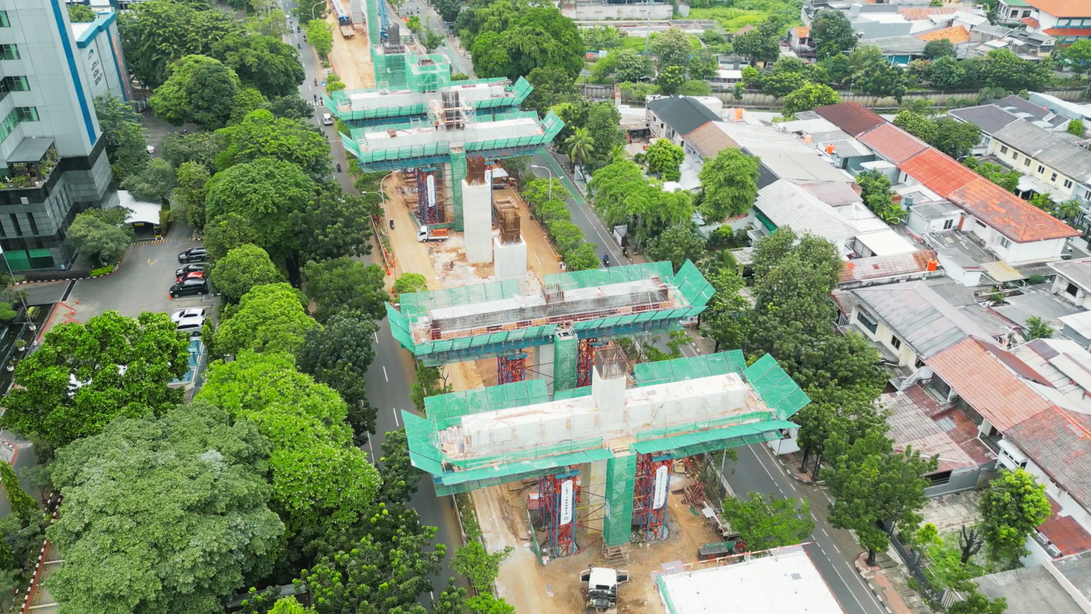 Progres Pembangunan Jalur LRT Velodrome – Manggarai Sudah Lebih 50 Persen, Fokus Proyek ke Struktur Bawah Stasiun