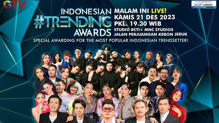 Jangan Lewatkan, Indonesian Trending Awards Tayang Malam ini