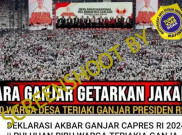 [HOAKS atau FAKTA]: Puluhan Ribu Warga Desa Teriaki Ganjar Presiden