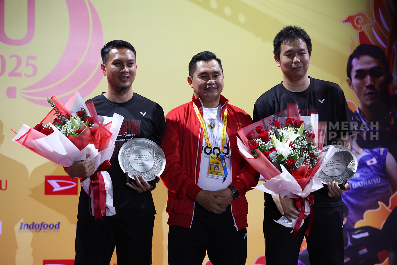 Indonesia Masters 2025: Moment of Honor to The Daddies Hendra/Ahsan di Istora Senayan