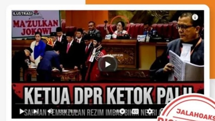 [HOAKS atau FAKTA]: DPR Resmi Memakzulkan Presiden Jokowi