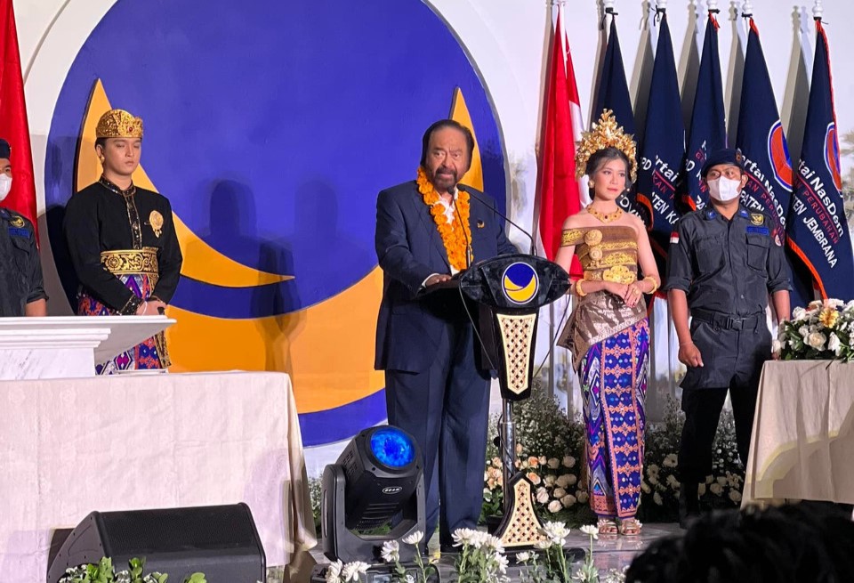 [HOAKS atau FAKTA]: Surya Paloh Telah Berpidato Usung Anies di Pemilu 2024