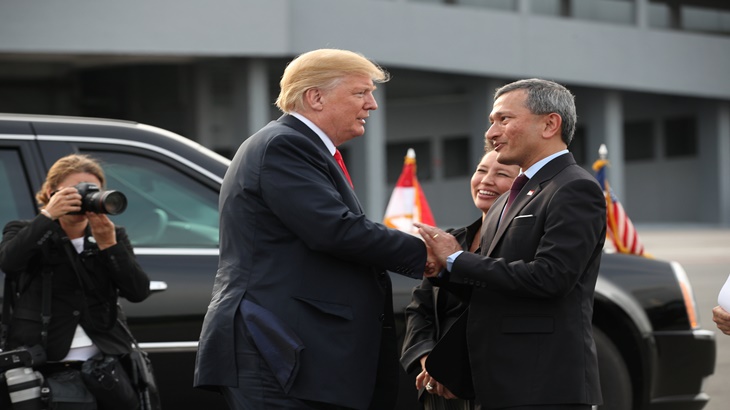Trump dan Menlu Singapura