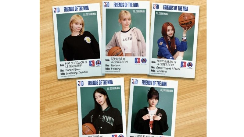 Susul SUGA BTS, LE SSERAFIM Masuk dalam 'Friends of the NBA'