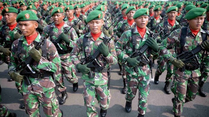 Prajurit TNI AD. ANTARA FOTO/M Risyal Hidayat