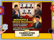 [HOAKS atau FAKTA]: Prabowo Reshufle Kabinet! Ganti Menteri Agar Kualitasnya seperti Menkeu Purbaya