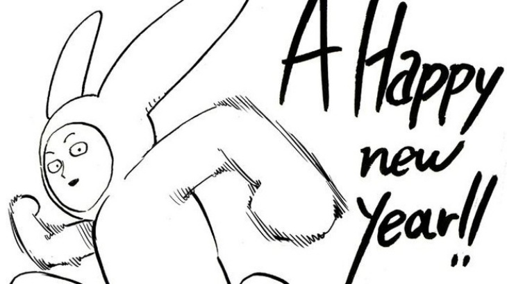 Saitama dari One-Punch Man Pakai Kostum Kelinci Sambut 2023